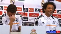 Marcelo hace llorar de risa a Cristiano Ronaldo en rueda de prensa | 2013