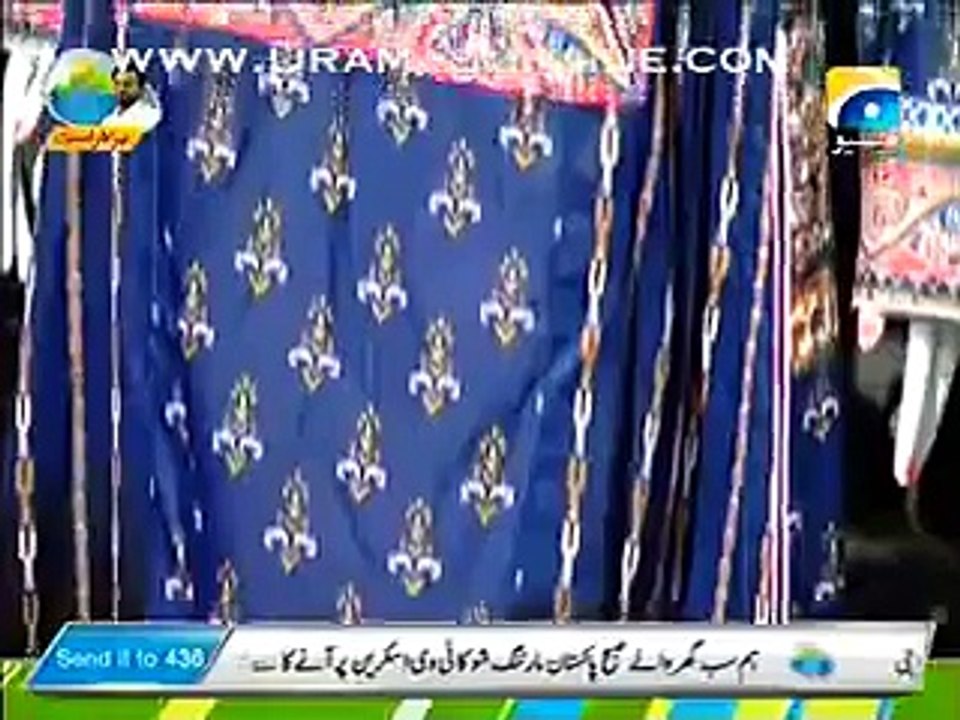 Aamir Liaquat Launching his Lawn Brand in a Live Show