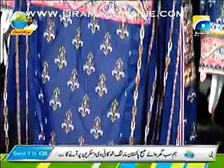 Aamir Liaquat Launching his Lawn Brand in a Live Show