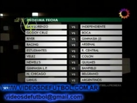 Torneo Clausura 2007 - Fecha 06 - Posici