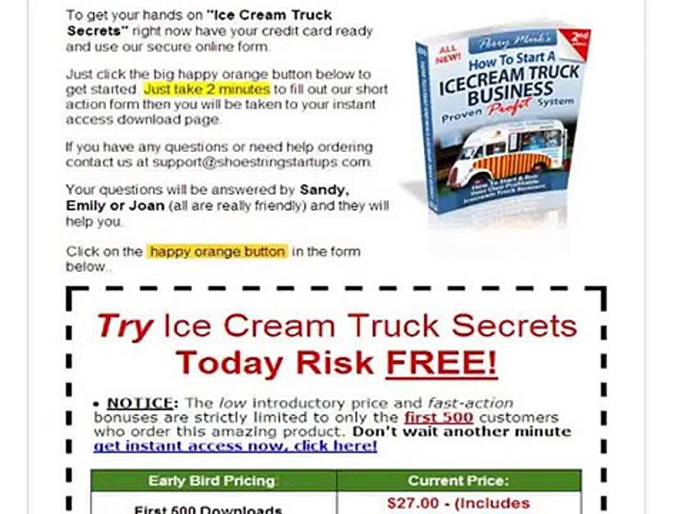 Ice Cream Truck Profits Make Fast Easy Money