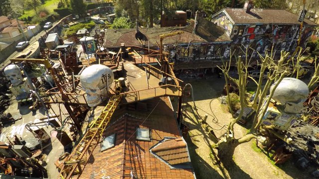 thierry Ehrmann : la Demeure du Chaos- Abode of Chaos 180 s. de vraie bombe en Drone, de la pure en Go Pro HERO 4K UHD