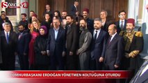 Erdoğan yönetmen koltuğuna oturdu