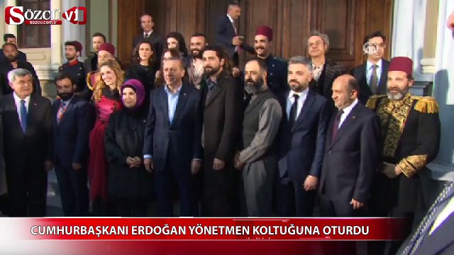Erdoğan yönetmen koltuğuna oturdu