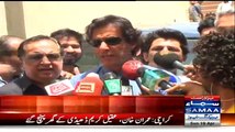 It's time for Karachiites to decide fate:- Imran Khan Media Talk - PART 1