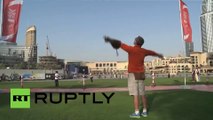 В Дубае орел с камерой на спине установил новый мировой рекорд, спикировав с небоскреба Burj Khalifa