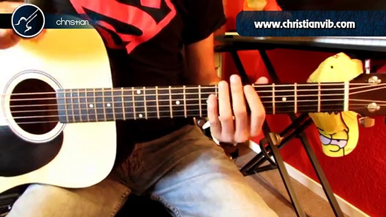 Cómo tocar "Sweet Dreams" Marilyn Manson en Guitarra Acústica (HD) Tutorial - Christianvib