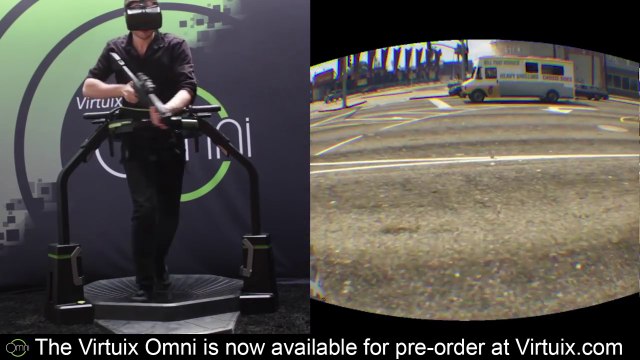 Grand Theft Auto V joué sur Virtuix Omni