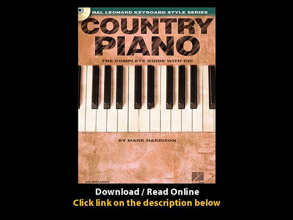 Download Country Piano Hal Leonard Keyboard Style Series By Mark Harrison PDF