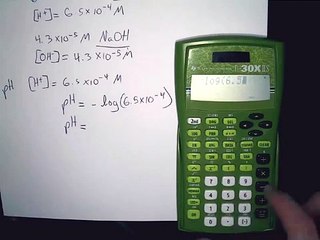 pH, pOH, Kw, H+ and OH- Calculations