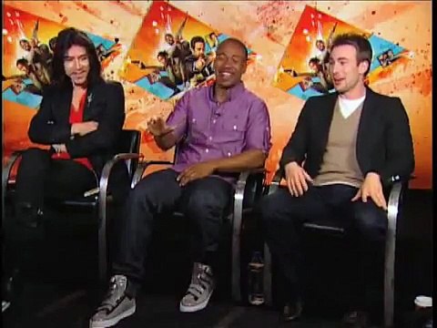 Chris Evans, Columbus Short and Oscar Jaenada - The Losers INterview