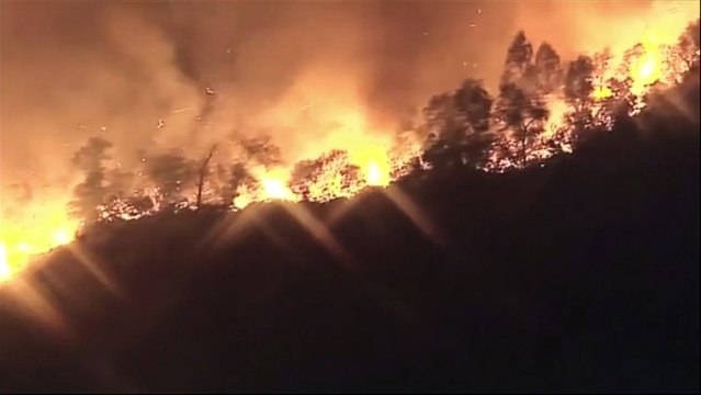 Un feu de forêt menace des centaines de maisons en Californie