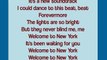 Taylor Swift- Welcome to New York Lyrics