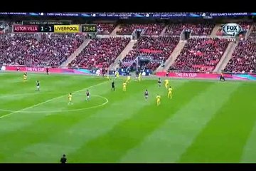 Aston Villa v. Liverpool 1-1 Cristian Benteke