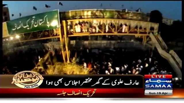 Ariel View Of PTI Jalsa Before Arriving Of Imran Khan