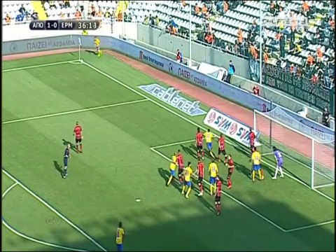 ΑΠΟΕΛ-Ερμής Γκολ Τζεμπουρ 37'