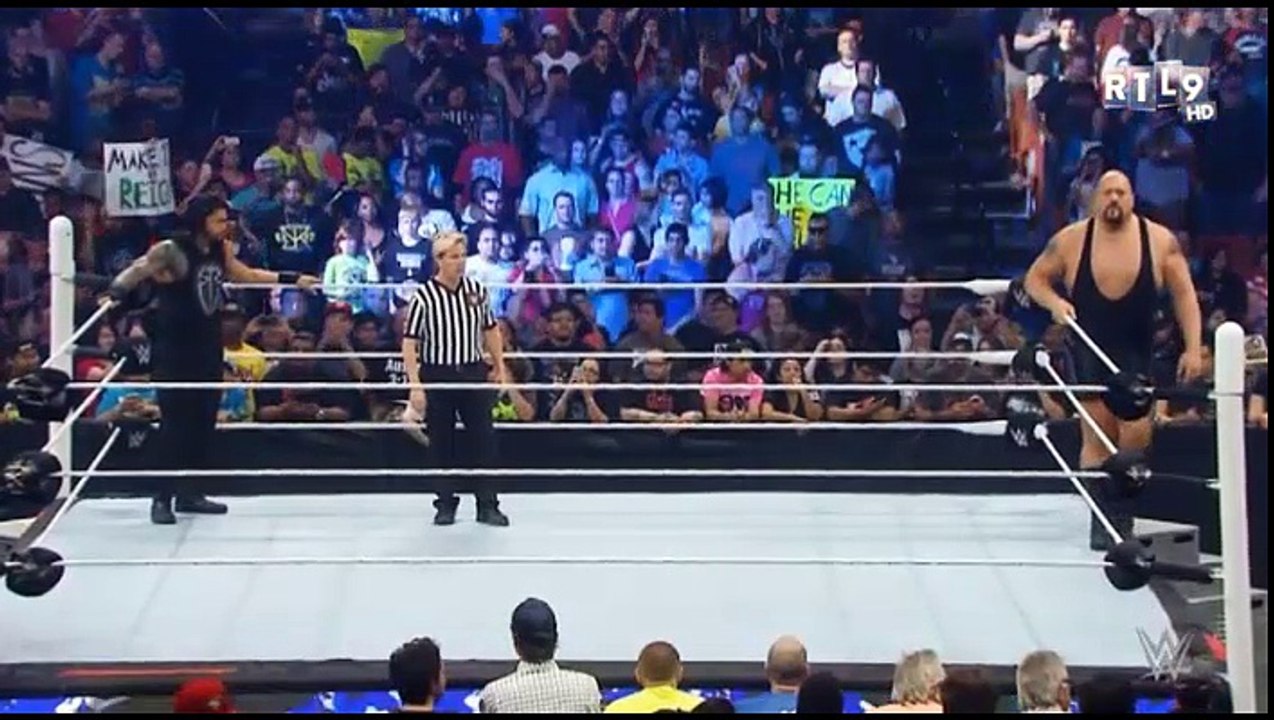 RTL9 RAW ROMAN REIGNS VS BIG SHOW