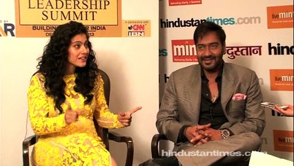 We're a typical Middle-Class family - Kajol & Ajay Devgn | HT Leadership Summit 2013
