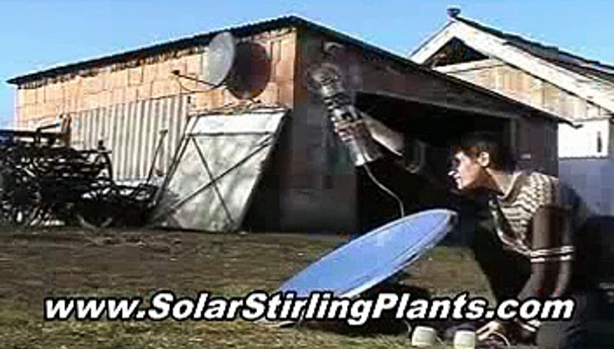 Solar Stirling Plant - How To Power My House With Solar Stirling Plant