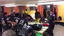La joie des Toulousains après Lorient/TFC