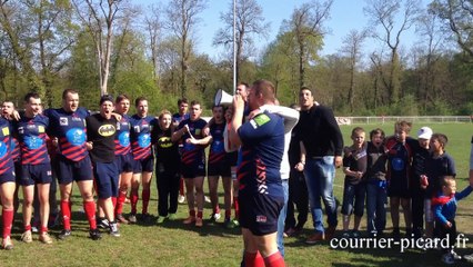 Rugby : chant final de Compiègne après sa victoire sur Antony