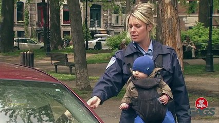 Cop's Baby Barfing Prank_
