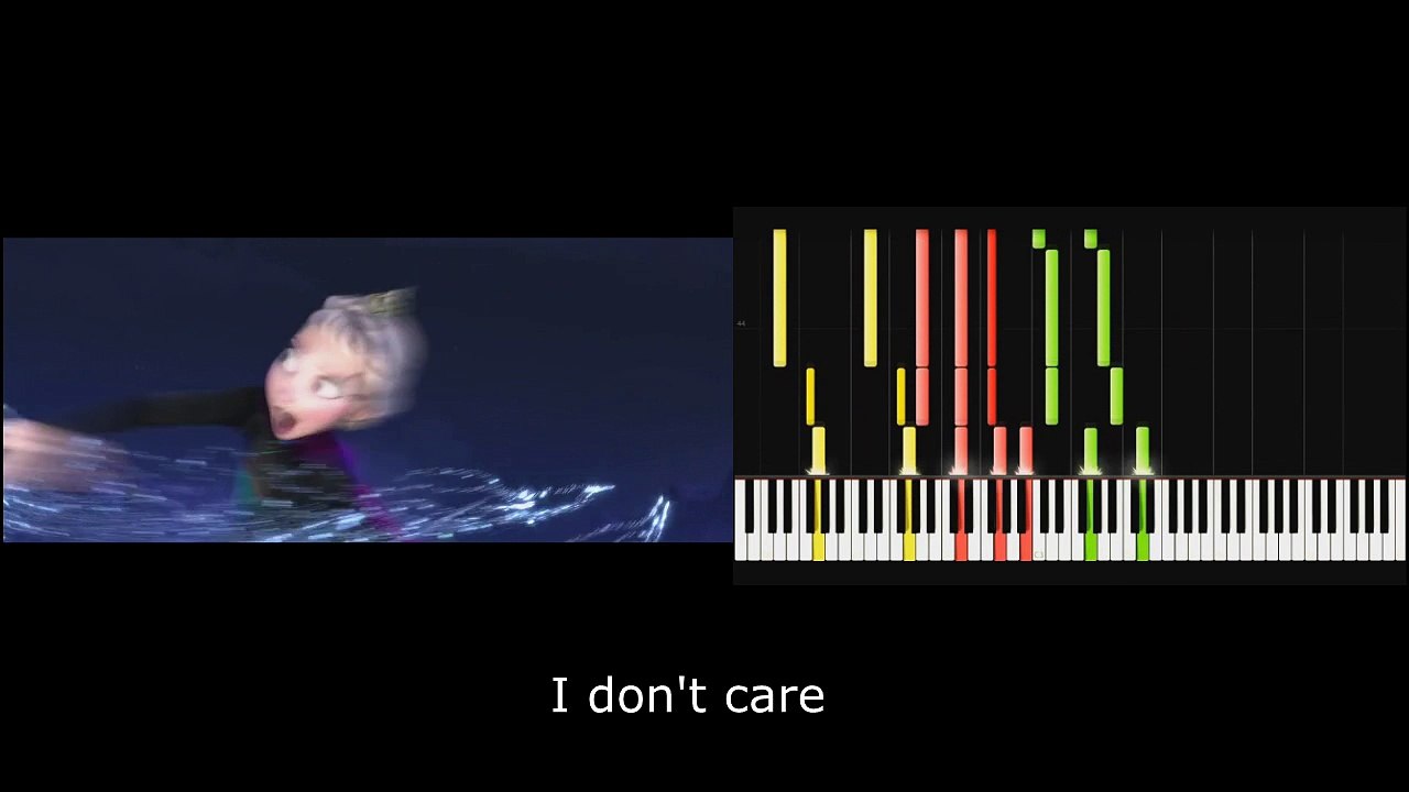 [Disney Frozen] "Let it go" with piano cover + karaoke