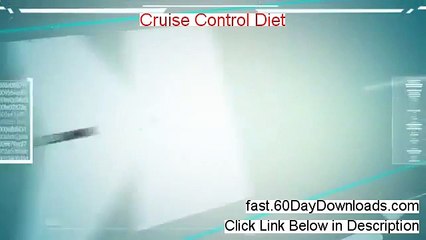 Cruise Control Diet review with download link