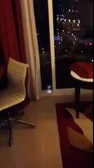 كاميرا سرية مثبتة  أمام سرير الزوجية  في فندق دبي