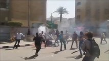 اعتداء أمن جامعة القاهرة على طلاب رافضين للانقلاب