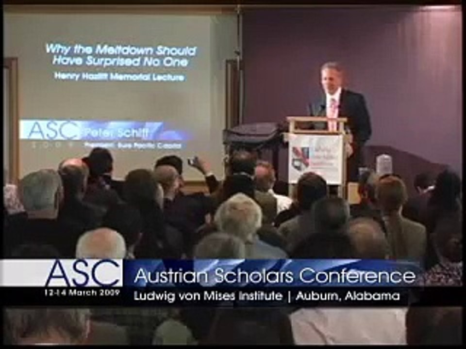 Peter Schiff Lecture, Financial Bubbles Explained (1/8) (ECONOMICS LECTURES)