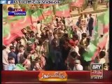 NA 246 Update Crowd Building Up For PTI Jalsa Shahrah e Pakistan Karachi 19 April 2015