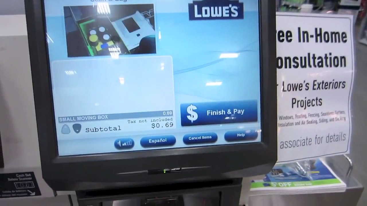 NCR SelfCheckout Lowes video Dailymotion