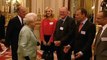 Queen Elizabeth II hosting a media reception at Buckingham Palace ahead of her Diamond Jubilee