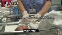 Newborn Babies - HD Stock Footage - Infant - HD Stock Videos - Hospital - Birth - Nursery