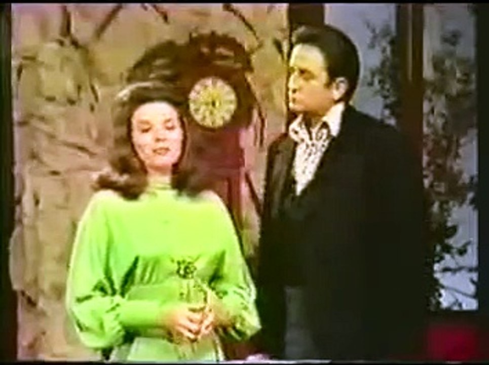 june carter and johnny cash on "the Johnny Cash show"