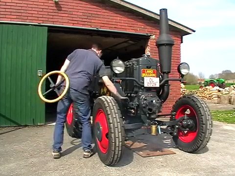 Lanz Bulldog D7506 Startvorgang: Teil 2/ Anwerfen mittels Lenkrad