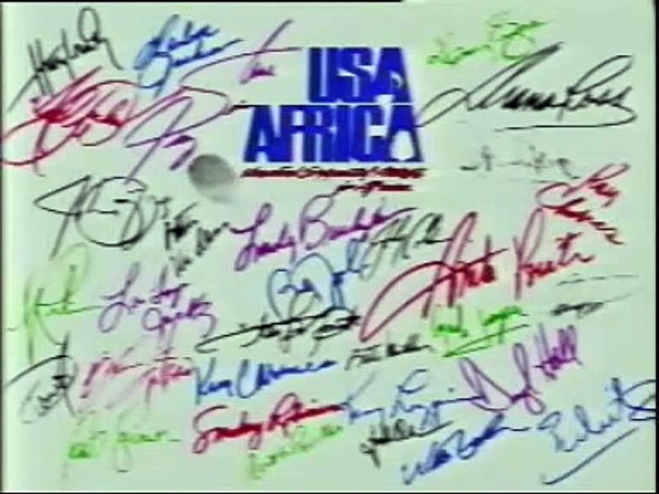 USA for Africa - We are the world (with names)