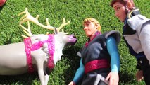 Anna Kidnapped! Frozen Family Kids, Anna, Kristoff CAMPING TRIP and HANS! Barbie Parody DisneyCarToy