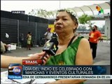 Miles de brasileños celebran el Día del Indio