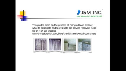 Air Duct Cleaning Trivia by J&M Inc