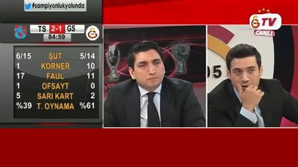 GS TV'de 2. gol sonrası yaşananlar