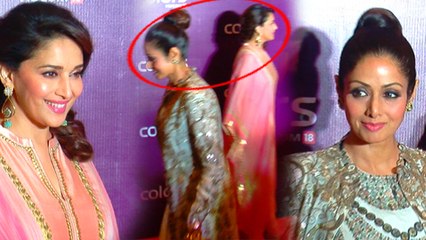 Sridevi Walks Always Ignoring Madhuri Dixit – Catfight | Colors Party 2015