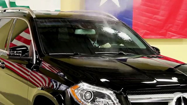 Mercedes Benz tested with AK-47 while CEO sitting inside the car.