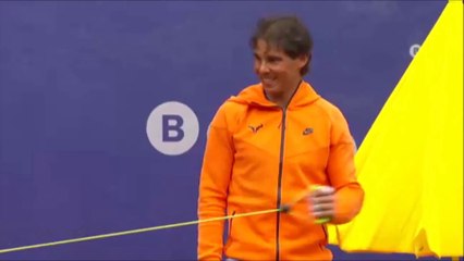 Rafael Nadal's practice at Barcelona Open. 19 April 2015.