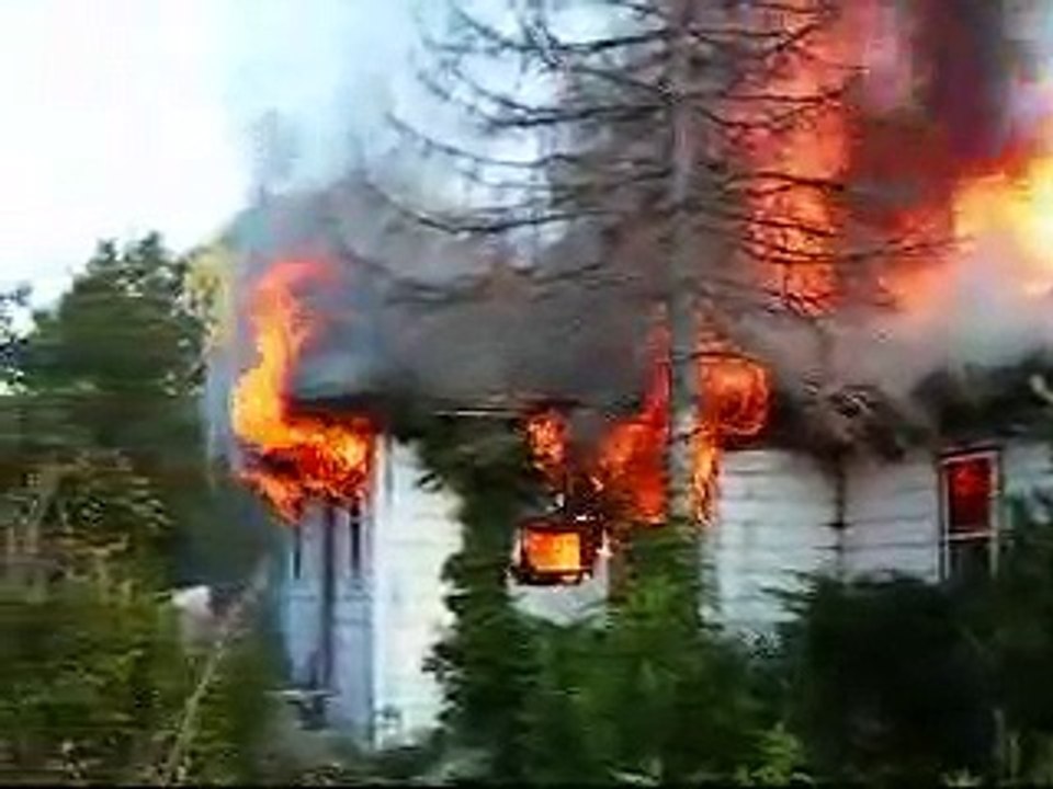 Fully Involved House Fire In Lake Station Heavy Fire On Arrival