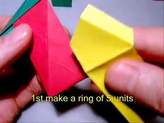 How to make an Origami Icosahedron - Triangle Edge modules