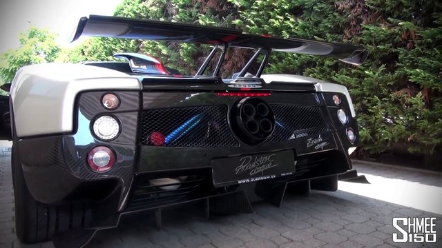 Pagani Zonda Cinque Roadster FLAMETHROWER!