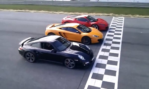 McLaren MP4-12C VS Ferrari 458 Italia VS Porsche 997 Turbo MkII
