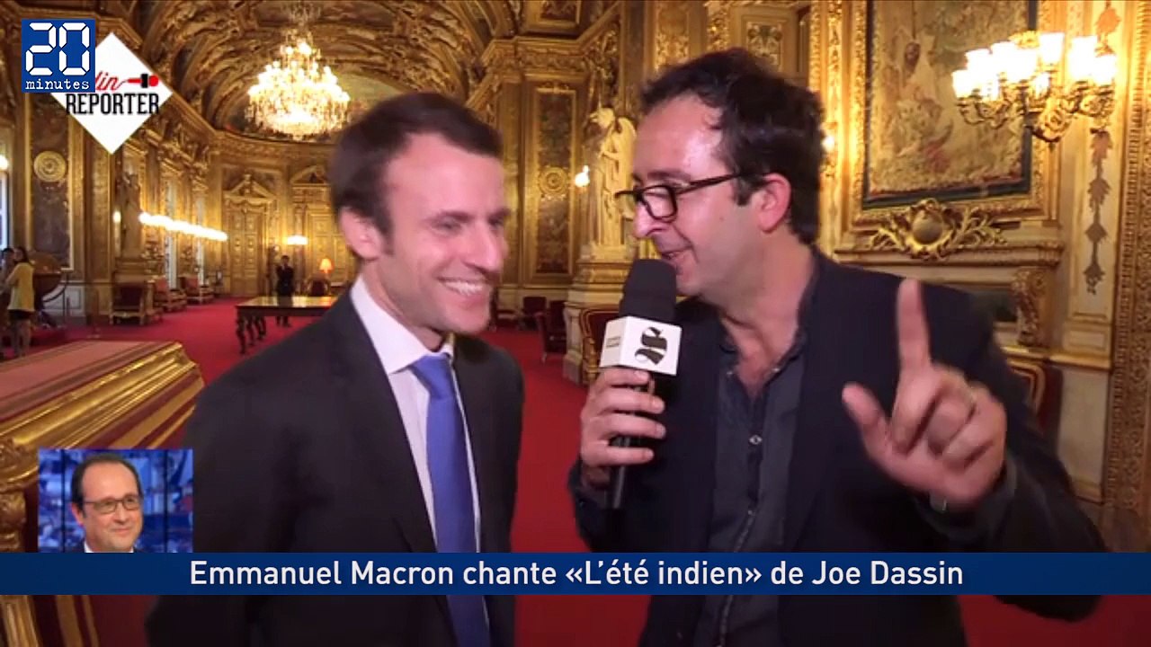 Macron chante «L’été indien» de Joe Dassin